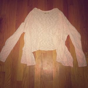 Hollister Coral Pink Knit Cardigan