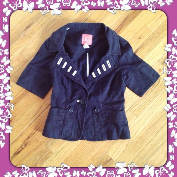 🌟 Gray BLACK Blazer - Picture 2 of 3