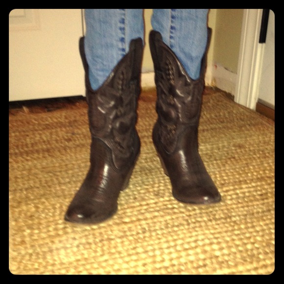 Girl Mia Cowboy Boots w/ Heel 7 1/2