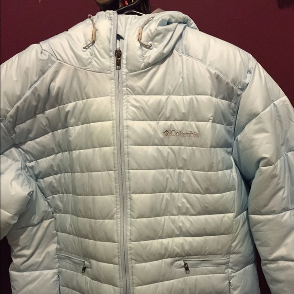 Womens 1X Columbia big powder pillow jacket