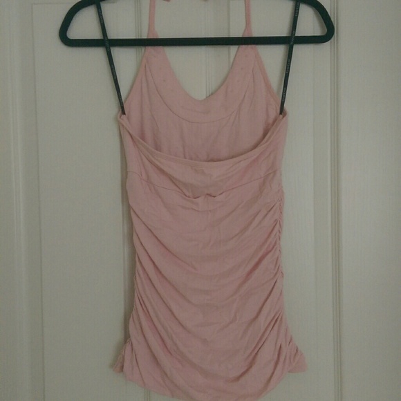 NWOT BEBE Pink Jeweled Hearts Halter Top Small - Picture 2 of 4