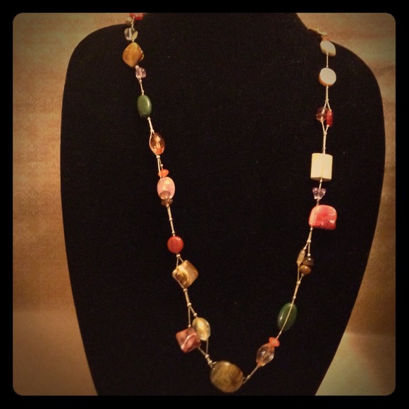 Lia Sophia Multi-Stone Necklace