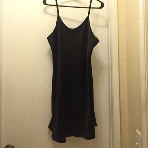 Black slip dress