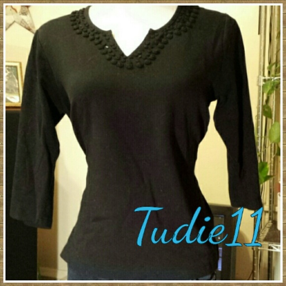 Quacker Factory Tops - Quacker Factory Black top