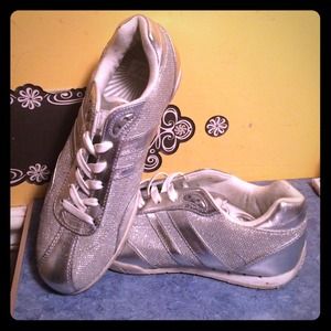 Sparkly Silver Dance Shoes