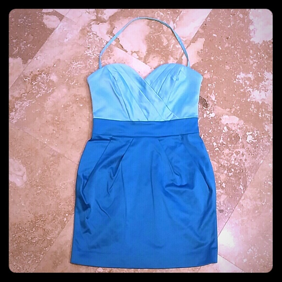 Bebe Dual Blue Dress!  Sz Small