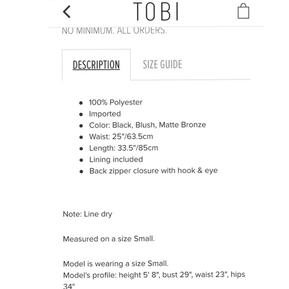 NWOT Tobi Gwyn Deep V-neck Sequin Dress - Picture 4 of 4