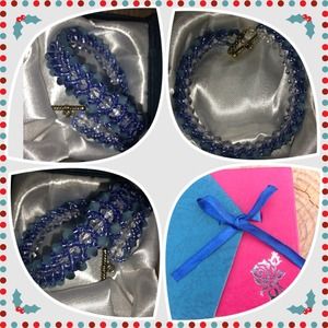 Flat Spiral Crystal Bracelet