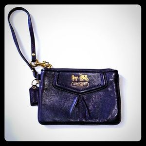 Coach leather wristlet