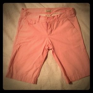 Pink Abercrombie & Fitch Bermuda shorts