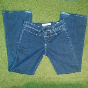 Womans Younique denim jeans  double belt front 9