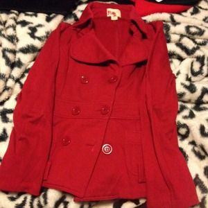 Red peacoat