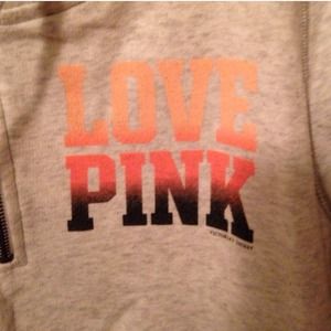 VS Pink half zip up hoodie💕