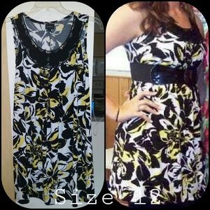 Black & Yellow summer dress