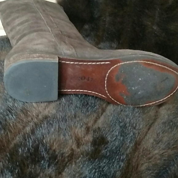 No 704b Suede Riding Boots - Picture 2 of 2