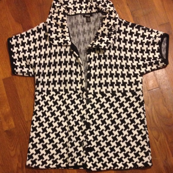 Black and white statement sweater