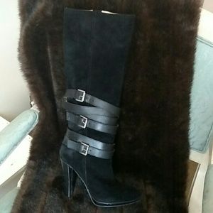 Nine West Suede Belted Boots