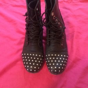 Steve Madden studded combat boots!
