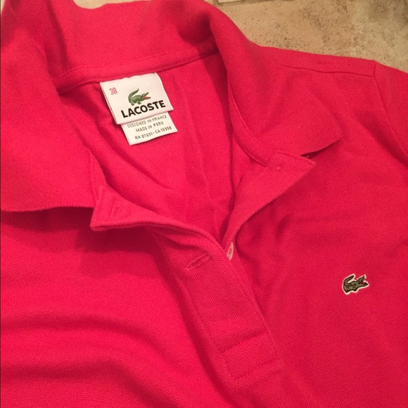 Hot Pink Lacoste Polo