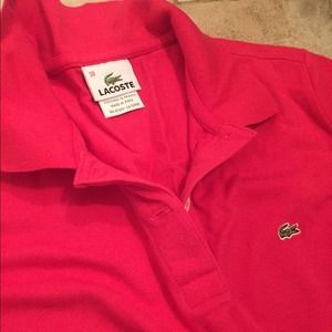 Hot Pink Lacoste Polo