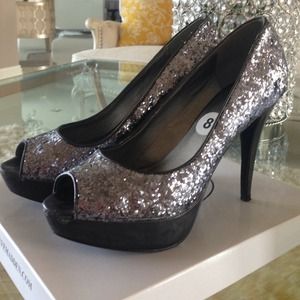 Silver party shoes