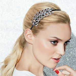 🌴2 for $55🌴Sparkle crystal leaves fancy headband