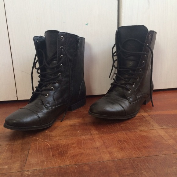 Free People Shoes - Black Combat Boots