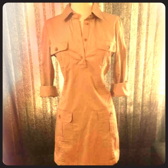 Old Navy Tops - FREE With Purchase Khaki Shirt Dress