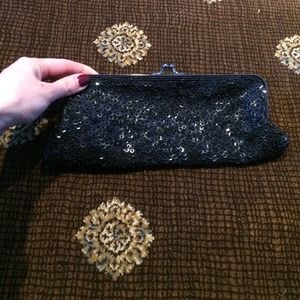 Express sequin going out bag