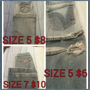 3 pairs of jeans
