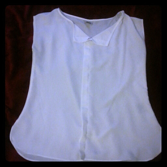 White sheer blouse