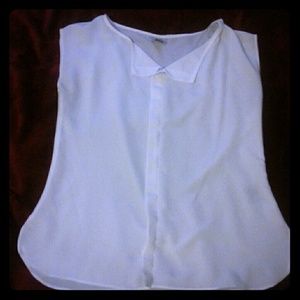 White sheer blouse