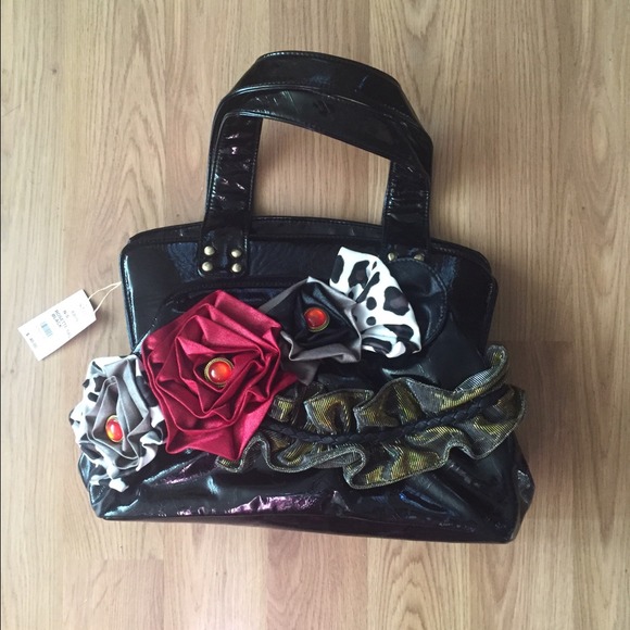 Fun Black Red and White Bag