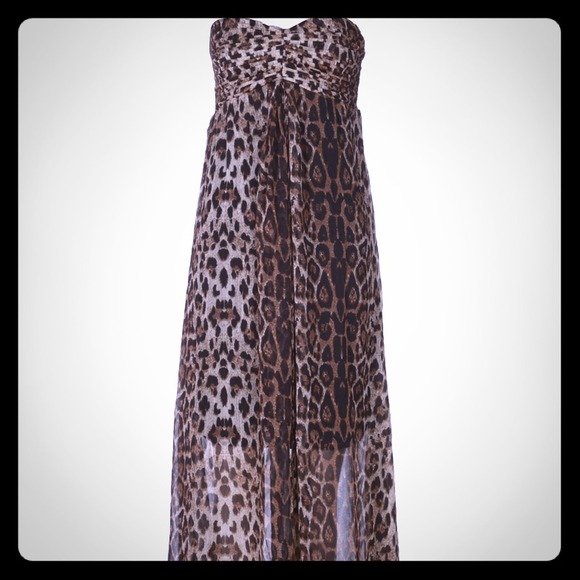 Animal Print bandeau dress