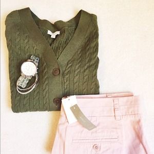 Talbots Cable-knit Cardigan