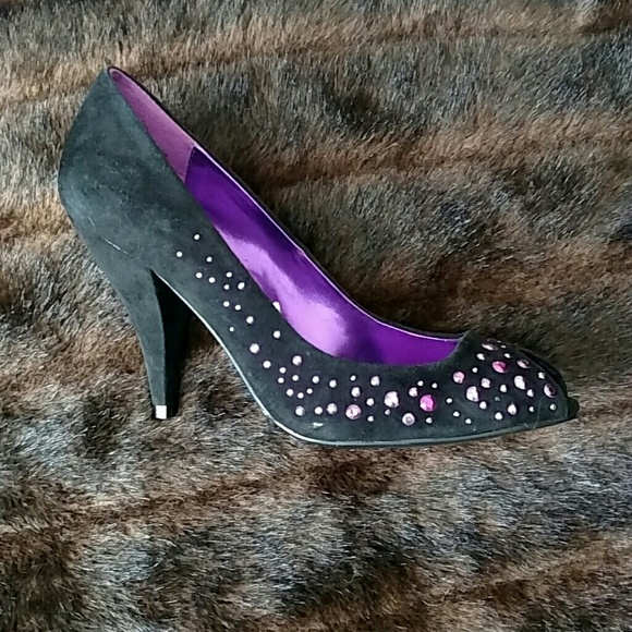 Sigerson Morrison studded peep toe pump - Picture 1 of 2