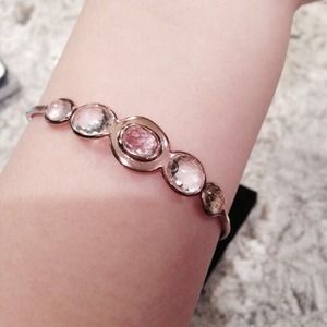 Ippolita Rose gold bracelet in Clear Quartz