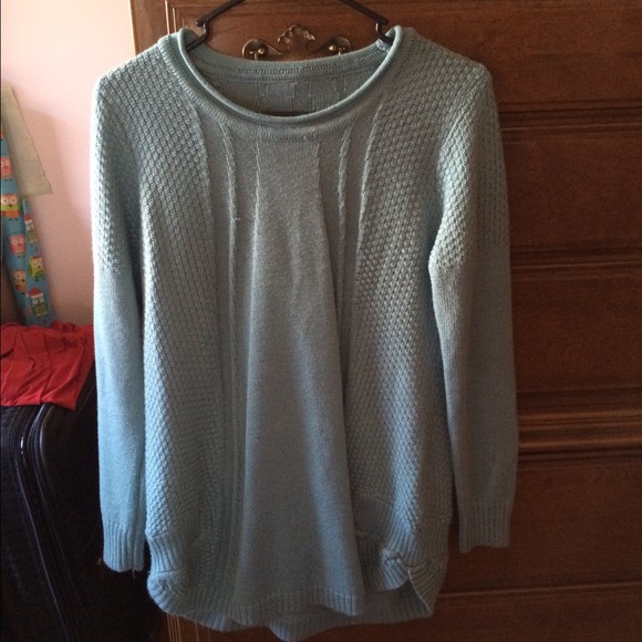 Blue sweater size small.