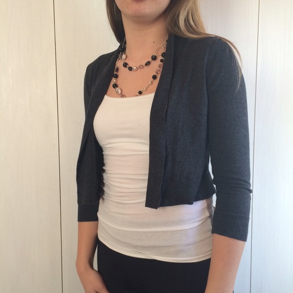 Calvin Klein Sweaters - Calvin Klein Dark Grey Shrug