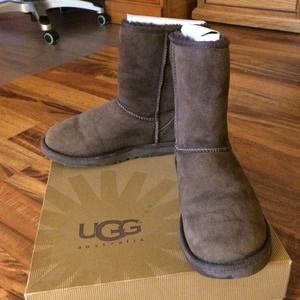 Chocolate brown short uggs