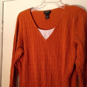 Lane Bryant Burnt Orange Sweater