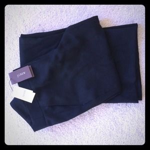 j. Crew wool crepe black pants. Size 4. NWT