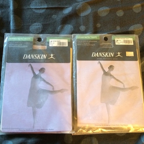 2 pairs of Danskin footed tights