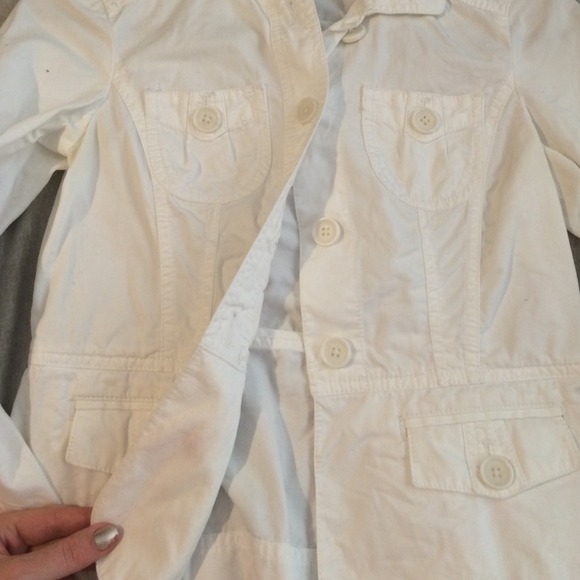 White lightweight Cotten coat - Picture 3 of 3
