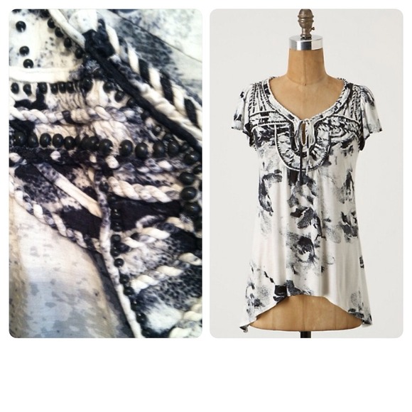 Anthropologie Tops - Anthropologie Spring Lines Peasant Top