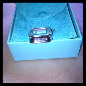 Authentic Tiffany and Co SQUARE ring Size 10
