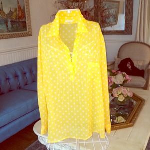 Yellow Polka Dot Blouse