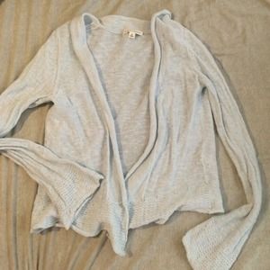 Light blue knit cardigan