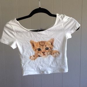 Cat crop top
