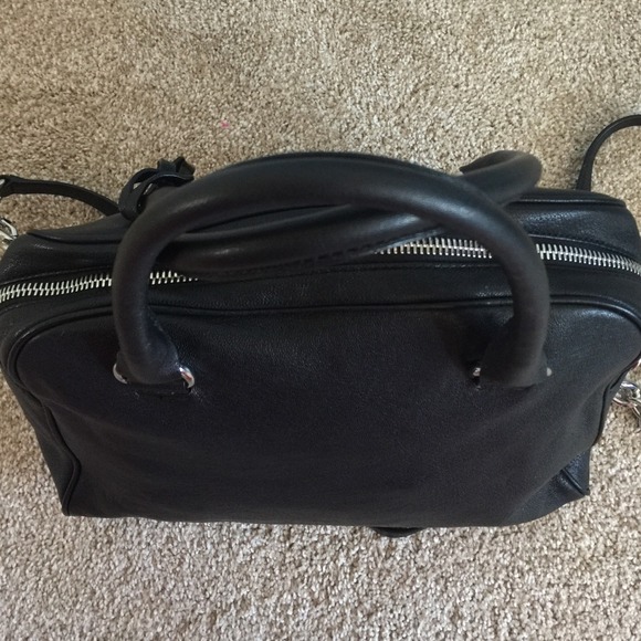 ❌❌Sold: Authentic MK Black Leather Satchel❌❌ - Picture 2 of 4